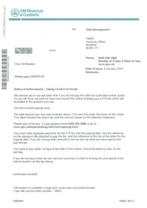 enforcement letter